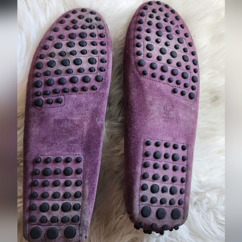 M. GEMI The Felize Suede Burgundy LEATHER MOCCASIN SZ 39.5 US 9.5 - Picture 8 of 11